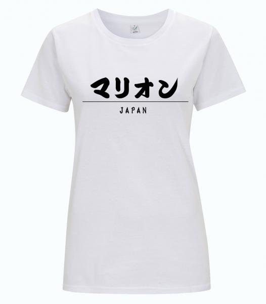 T-Shirt - japanisch personalisiert - weiß -Damen